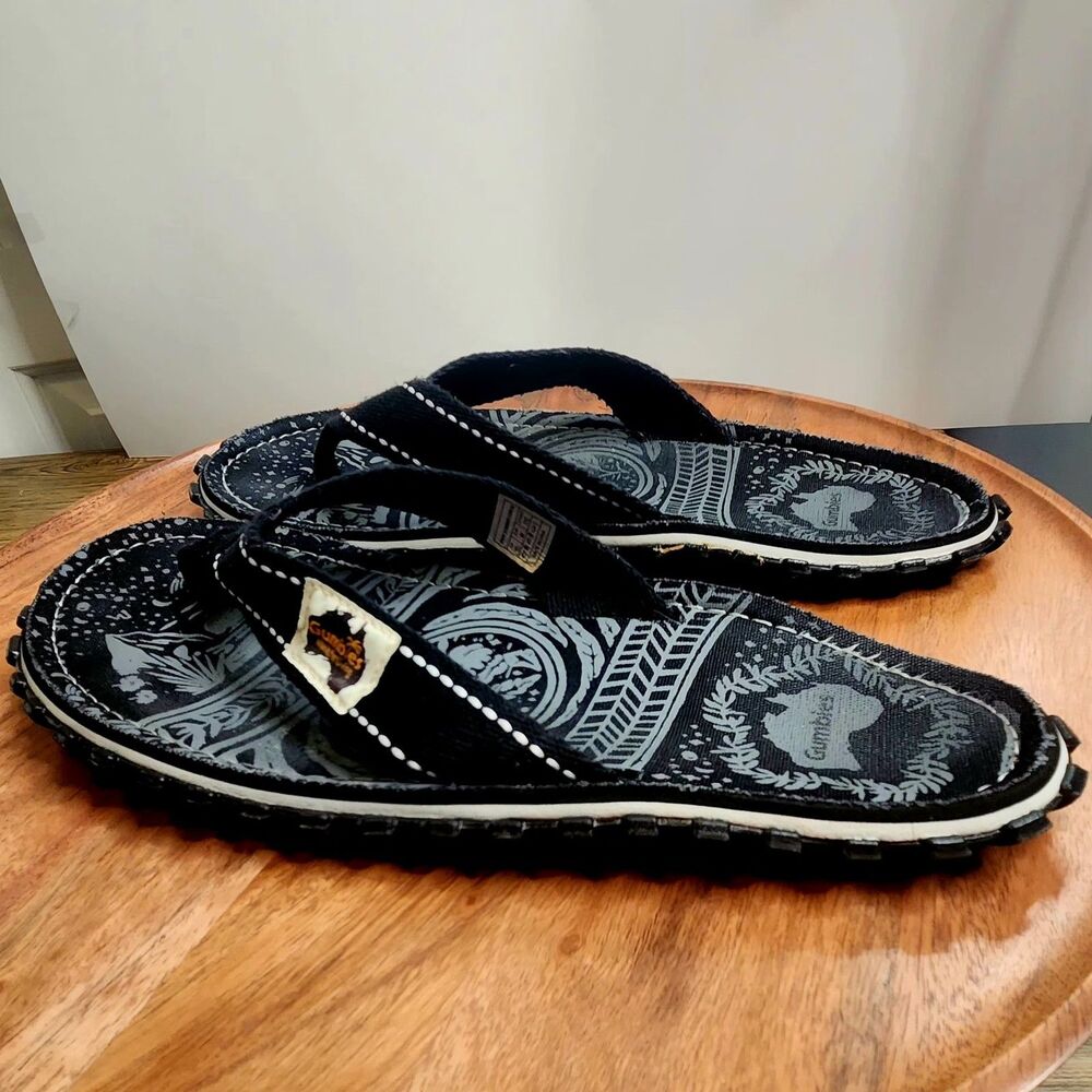Men's Gumbies Islander Flip-Flops Black, US Size Men's 11/Women's 12